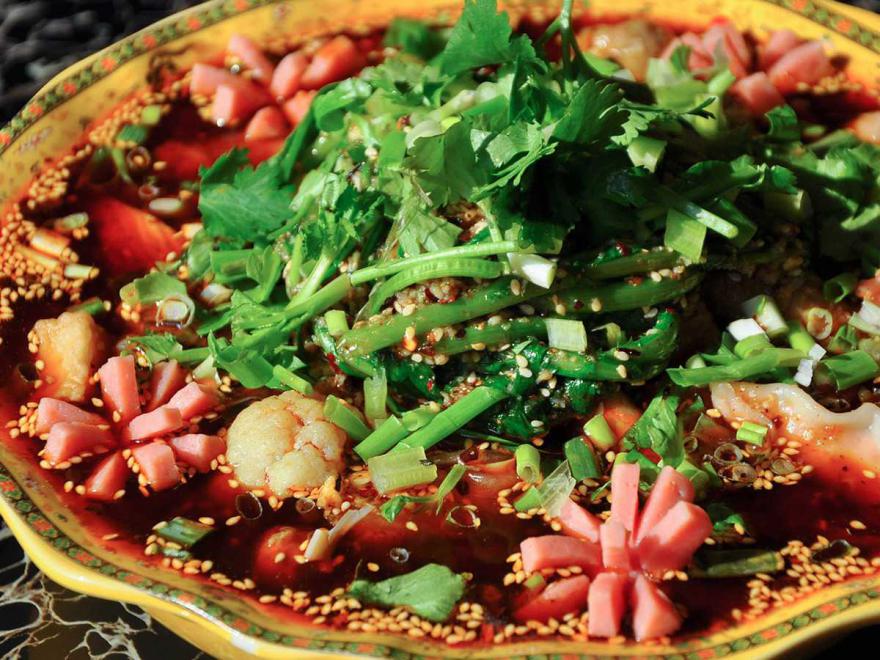 冒菜的製作程序，